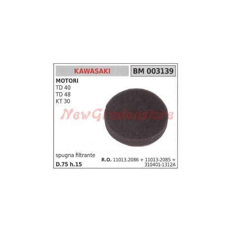 Esponja filtrante desbrozadora KAWASAKI TD 40 48 KT 30 003139