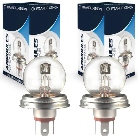 2 x Ampoules R2 P45t 45/40W 12V Origine - FRANCE-XENON - Lampes de rechange halogène plug&play (1/4)