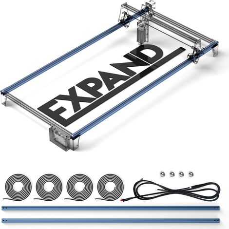Kit d'extension de zone de gravure S6/S9 pour SCULPFUN machine à graver laser, zone de gravure étendue à 410 x 950 mm, trous réservés pour interrupteur final (1/5)