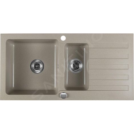 Sapho - Evier en granit, 100x50 cm, beige GR1332 (1/5)