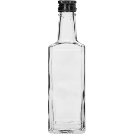 Glasflasche mit transparentem Tinkturverschluss, 250 ml, 1 Stück (1/4)