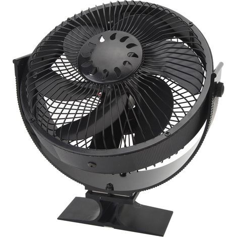 Heat-Powered Fireplace Fans with 6 Blades, Quiet Wood Stove Fan, Portable and Compact for Gazebos, Safe and Energy-Efficient Cover Handle (1/4)