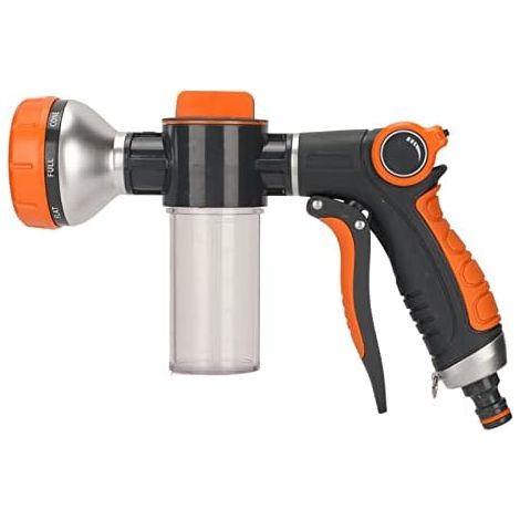 Garden Hose Spray Gun, Garden Foam Water Sprayer, Car Water Cleaner, High Pressure Hose, Foam Sprayer with 8 Modes (1/5)