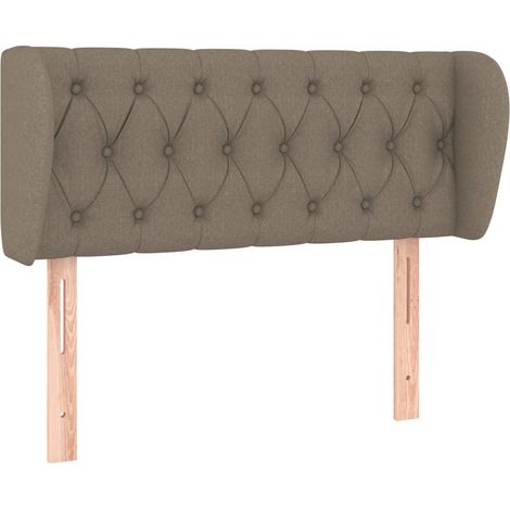 Maison Exclusive - Testiera ad Orecchio Tortora 93x23x78/88 cm in Tessuto