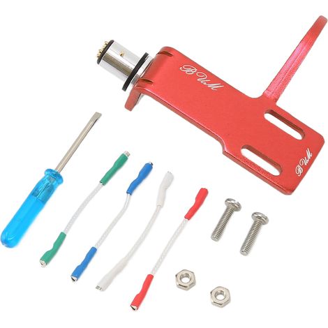 Headshell aus Aluminiumlegierung für Plattenspieler, rot (1/5)