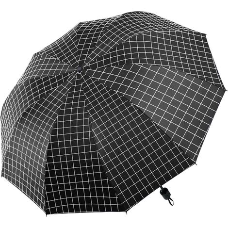 Parapluie Pliant Anti-UV 10 Baleines Renforcées Compact 108cm Résistant Vent Pluie Léger Portable pour Camping et Extérieur (1/4)