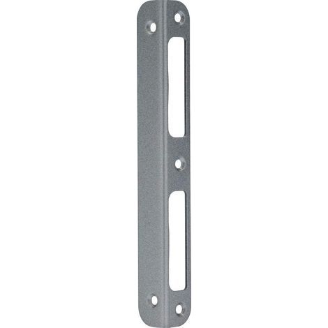 1 - Gâche D&39angle - Acier - Pour Portes Intérieures Et Appartement - Compatible Gauche Et Droite DIN - Argenté - 170x20x20 Mm