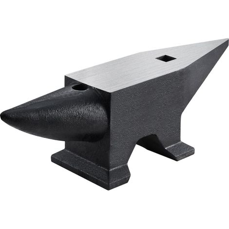 Enclume en acier coulé, 60 kg, corne unique, base stable, surface large, dureté élevée, idéale pour forge, cintrage et façonnage. (1/5)