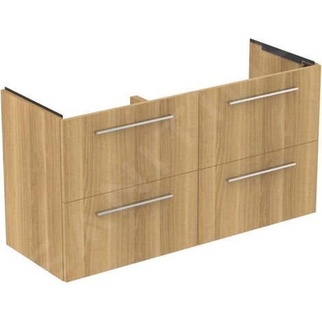 Meuble bas IS MDWT i.life A avec 4 tiroirs 1200x440x630mm Chêne Nature (1/4)