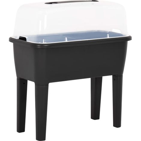 Jardinière lit surélevé plantes fleurs jardin 77 x 38,7 x 82 cm PP (1/5)