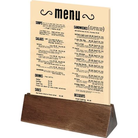 Porte-menus en acacia (lot de 10) - Ref CM921 - Olympia (1/3)