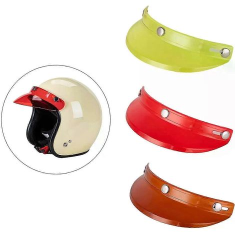 Motorradhelm-Visier, Vintage-Visier, passend für 3/4-Helme, Ersatzteile, Sonnenschutz & wasserdichter Visierschutz - JXLGV (1/5)