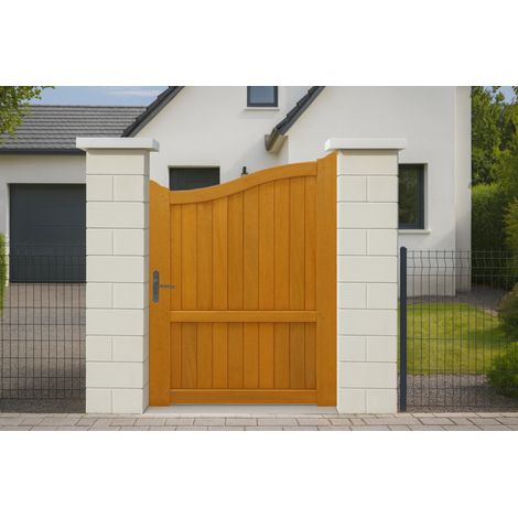 Portillon En Bois Plein L1m X H1,60/1,80 M Gd Menuiseries