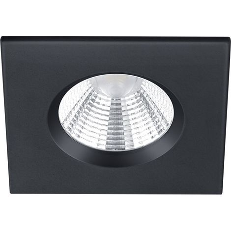 Spot Encastrable Carré Zagros Led Noir 5W IP65 8x8 cm Trio Lighting (1/3)