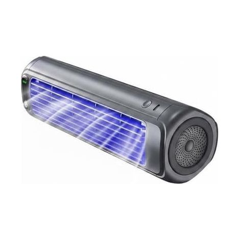 Ventilateur mural sans perçage, fonctionnement silencieux, installation facile, purificateur d'air rechargeable, idéal pour étudiants, locataires, dortoirs, cuisine et salle de bain (gris) (1/5)