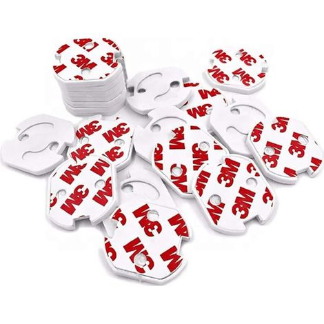20 pièces produits de sécurité pour bébé prise de courant housse de protection européenne protection d'isolation prise anti-choc électrique trou rond housse de protection-blanc 3.7x3.3cm (1/4)