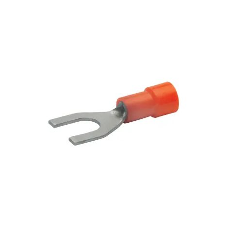 Cosses à sertir pré-isolées forme fourche - Rouge - M4 - 0,5 - 1,5 - 100