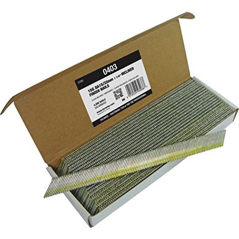Tacwise 0403 Chiodi di Finitura Angolati Galvanizzati, Tipo DA 15G / 32 mm, Testa a ‘D’, Confezione da 4.000 (1/2)
