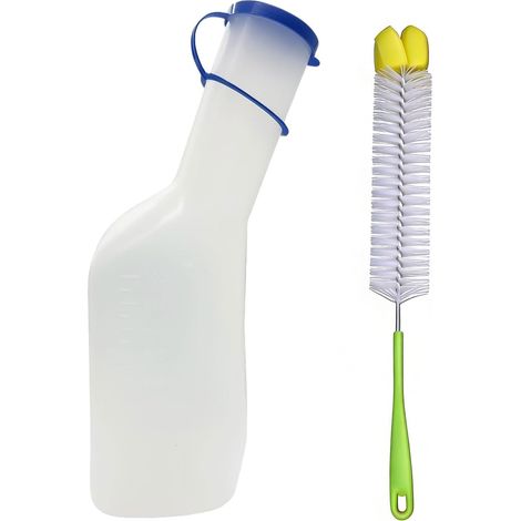 Urinoir Homme,1000ml Portable Urinoir Homme,Urinal Portable avec Couvercle,Urinoir Portable avec Poignée,Bouteille Urine avec Couvercle Plastique Réutilisable,pour Voyages,Camping,Déplacement (1/5)