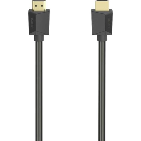 Hama HDMI Cavo Spina HDMI-A, Spina HDMI-A 5.00 m Nero 00200704 UHD 4K, Cavo HDMI