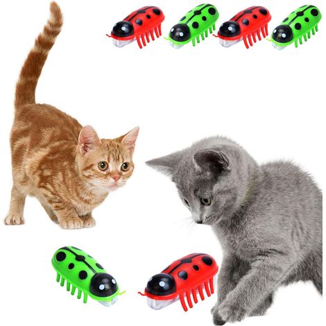 Jouet automatique pour animaux de compagnie avec plumes, balle interactive amusante (1/5)