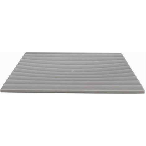 TRADE SHOP - Piatto Piattino Porta Sapone Saponetta Arredo Bagno Grigio Decoro Plissè 59091 - (1/2)