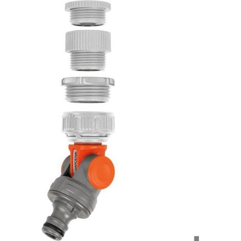Raccord Coudé Fileté - Filetage G 3/4 26 5 Mm - Pivotant Et Inclinable - Pour Enrouleurs De Tuyaux - 1 Pièce (1/5)