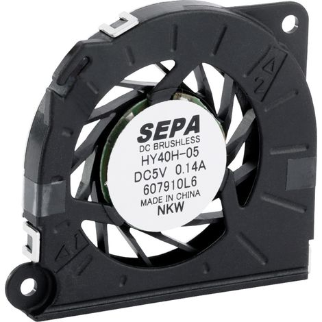 SEPA HY40H05A-811 Radiallüfter 5 V/DC 2.04 m³/h (L x B x H) 40 x 40 x 5 mm