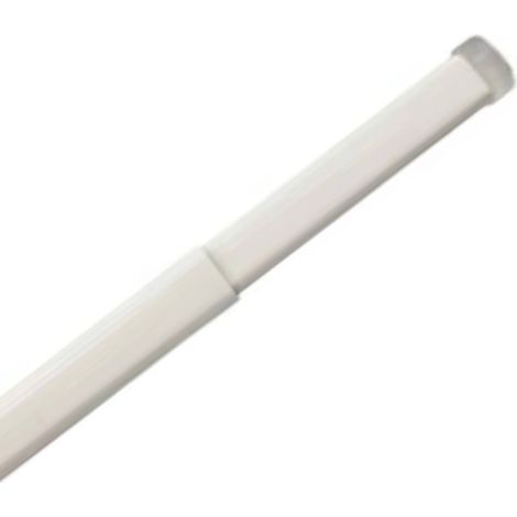 ASTINA PER TENDE A VETRO BACCHETTE BASTONI TENDINE A MOLLA PRESSIONE DA CUCINA - Lunghezza: Cm 90-150 - Colore: Bianco (1/2)