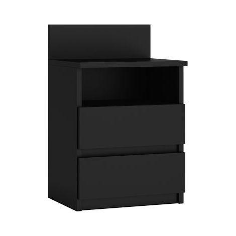 ASTER T1 - Comodino con 2 cassetti - 59x40x32 cm - Comodino - Stile scandinavo
