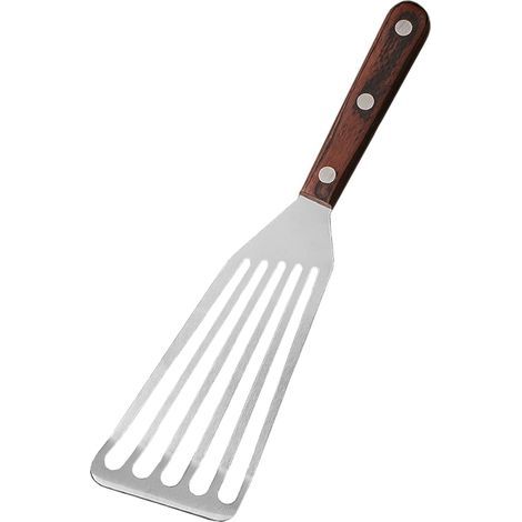 Spatule à poisson, Spatule à fentes fines en acier inoxydable, Tournevis à fentes résistant à la chaleur pour retourner, frire (1/5)