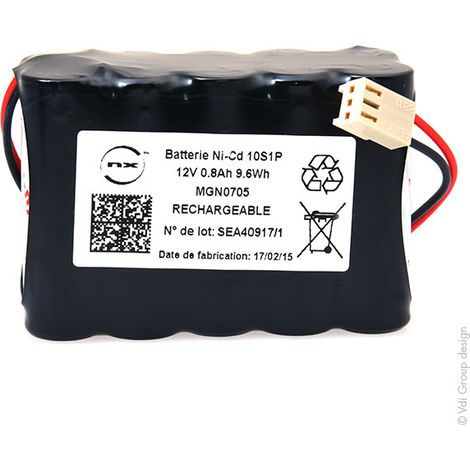 NX - Batterie NiCd 10x AA 10S1P ST2 12V 800mAh Molex
