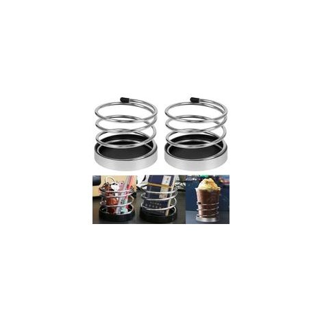 2 Pcs Porte Boisson Voiture, PorteGobelet d'eau Voiture,Voiture PorteGobelet, Porte Gobelet de Voiture, PorteGobelets Universels en Acier Inoxydable, pour Tasses à Eau, Tasses à Café