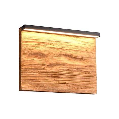 Wandleuchte Flurlampe Wohnzimmerleuchte Switch-Dimmer LED Holzlampe schwarz