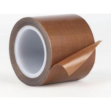 Ruban Adhésif en Téflon 50mm x 10m Ruban Adhésif Haute Temperature Ruban Adhésif PTFE Bande de Téflon Ruban Adhésif de Tissu jusqu'à 300℃ Ruban Isolant pour Machine Sous Vide Scellage Impulsion (1/5)