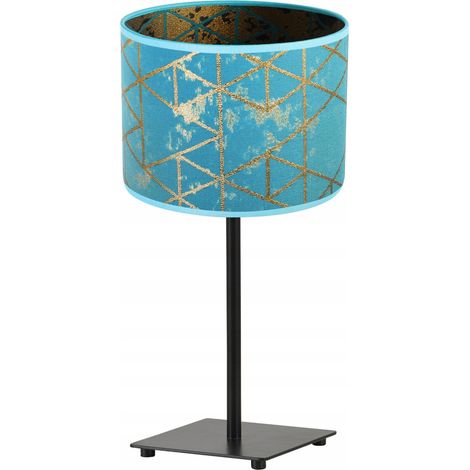 LÁMPARA DE MESA GIA, PANTALLA CON PATRÓN DORADO (1/5)