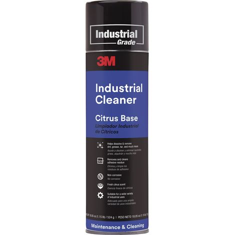 3M Industriereiniger Industrial-Grade - Reinigungsmittel für Kleb- und Dichtstoffe, Öle, Fette, Silikon und Gummieabrieb, Spraydose 500ml