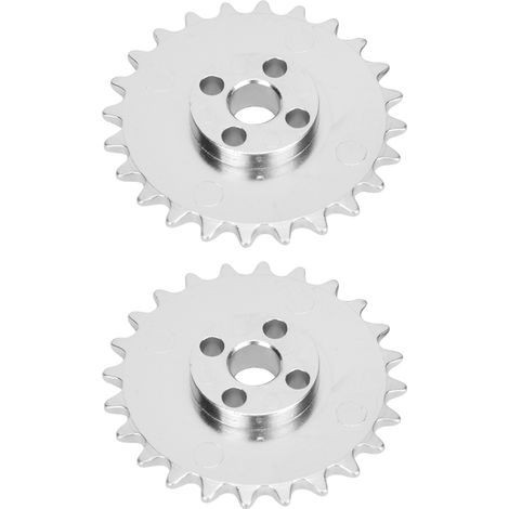 2 Stück Zahnräder aus Zinklegierung mit je 24 Zähnen, Zahnkettenantrieb, Teile für Industrieroboter, 52 mm x 6,8 mm (1/5)