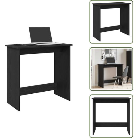 vidaXL Bureau Noir 80x40x75 cm Aggloméré (1/5)