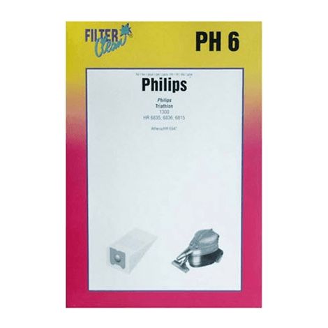 SACHET DE SACS HR6947 VENDU PAR 4 POUR PETIT ELECTROMENAGER PHILIPS - 482201570058