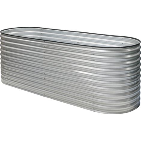 Westmann Metall Hochbeet Grow Faster Silber 240x80x82 cm