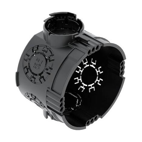 OBO Bettermann Caja para aparatos empotrada Ø60mm, H46mm polipropileno negro intenso, 2003700