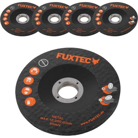 FUXTEC 5er Set 115mm Schruppscheiben für 20V Akku Winkelschleifer FX-E1WS20