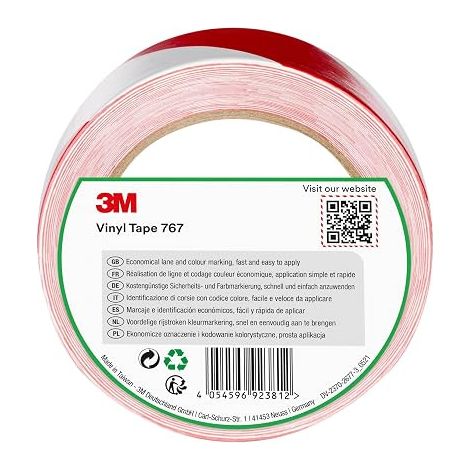 CINTA MARCAJE VINILO ROJA/BLANC