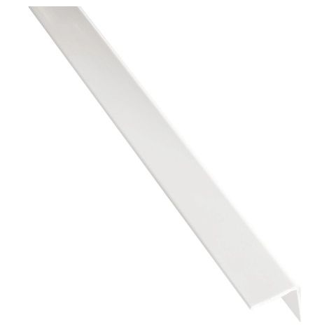 Profilé L en PVC blanc 2.6m – Dimensions 10x10mm – Épaisseur 1mm pour applications spécifiques – Résistant aux chocs – Prunier