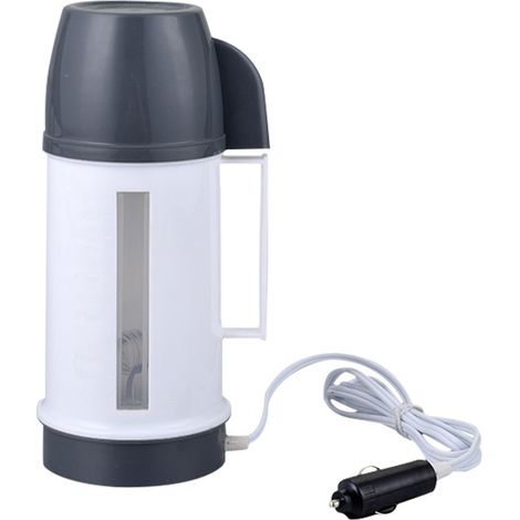 Bouilloire électrique de voiture 12 V/24 V avec fenêtre transparente, indicateur de contenu et matériaux de qualité alimentaire – Bouilloire de voyage pour voiture et camion (1/5)
