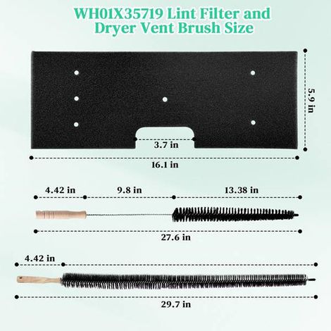1 ensemble. Couleur : Noir. Matériau : Coton filtrant WH01X35719. Filtre à fibres avec séchoir et ventilation. (1/5)