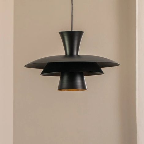 [GEBRAUCHT] B-Ware Plato Hängeleuchte Pendelleuchte Schwarz Stahl E27 Wohnzimmer Beleuchtung