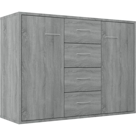 GBLY Sideboard Grau Sonoma 88x30x65 cm Holzwerkstoff (1/5)