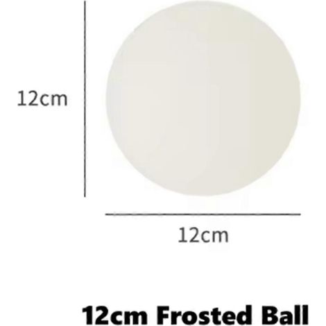Applique murale LED boule de verre, base dissimulée, dôme blanc laiteux, décoration de canapé, balcon, couloir, porche, chambre, lampe de chevet, C (1/4)